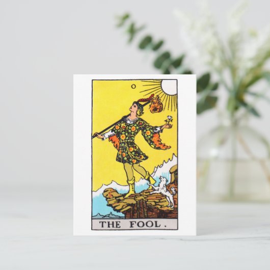tarotdwaas briefkaart (Staand voorkant)