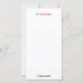 tarotgevoelens - de Hermit Bedankkaart (Achterkant)