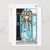 tarothighestess briefkaart (Voorkant / Achterkant)