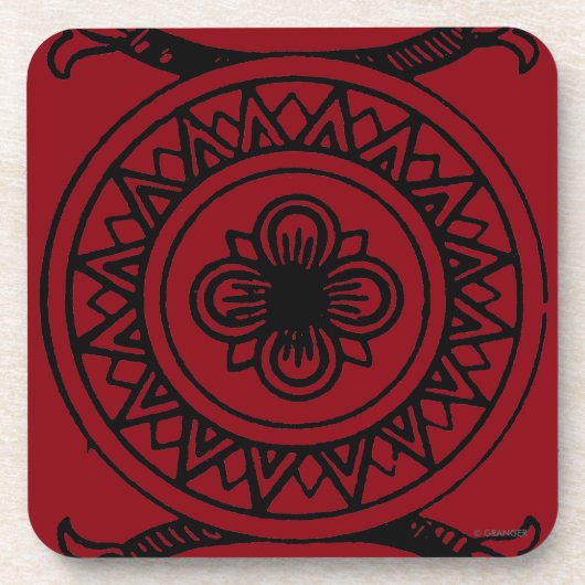 Tarotkaart: Ace of Pences Bier Onderzetter (Voorkant)