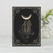 Tarotkaart bruidsdouche uitnodiging  (Staand voorkant)