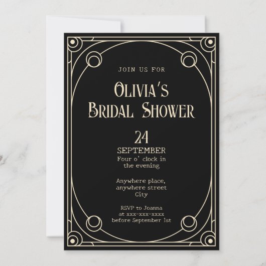 Tarotkaart bruidsfeest uitnodiging  (Achterkant)