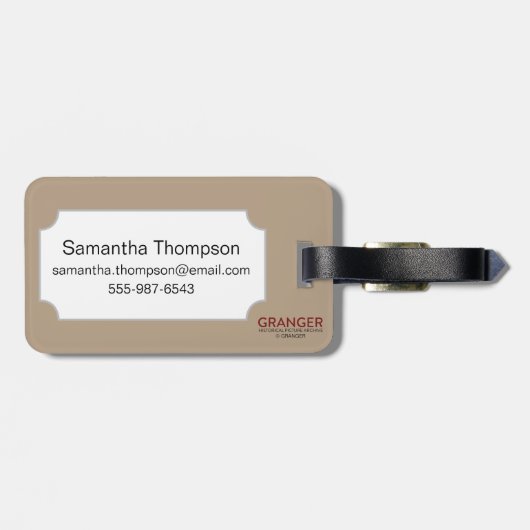 Tarotkaart: De duivel Bagagelabel (Achterkant horizontaal)