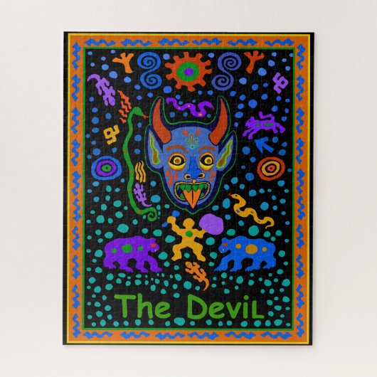 TAROTKAART - DE DUIVEL LEGPUZZEL (Verticaal)