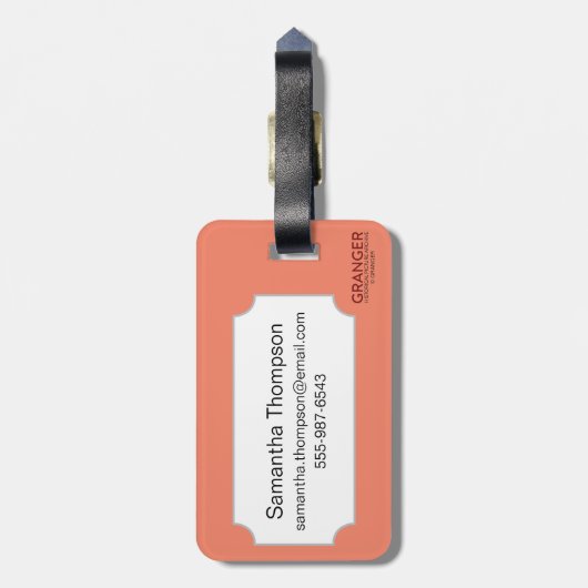 Tarotkaart: De empress Bagagelabel (Achterkant verticaal)