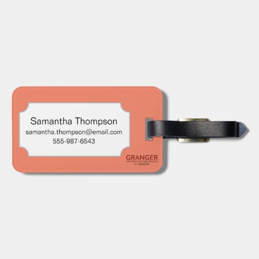 Tarotkaart: De empress Bagagelabel (Achterkant horizontaal)