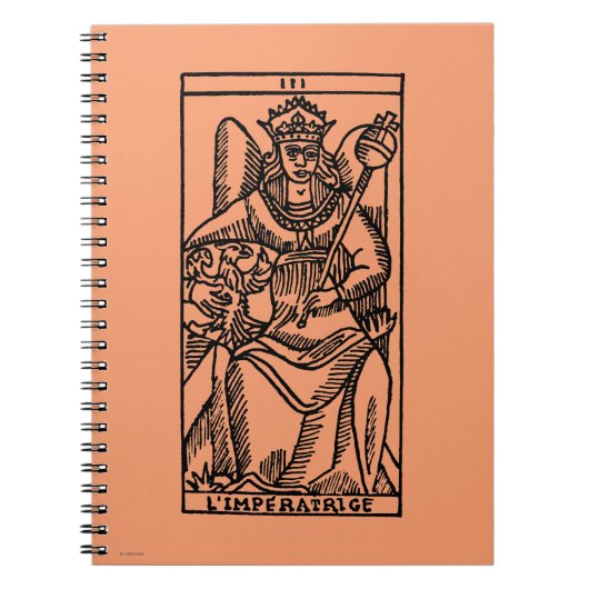 Tarotkaart: De empress Notitieboek (Voorkant)