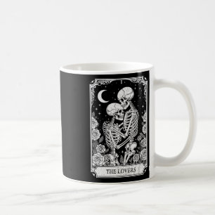 Tarotkaart De Geliefden Skelet Goth Halloween Heks Koffiemok