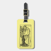 Tarotkaart: De Hermit Bagagelabel (Voorkant verticaal)