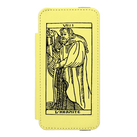 Tarotkaart: De Hermit Incipio iPhone Portemonnee Hoesje (Voorkant Agenda)