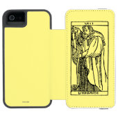 Tarotkaart: De Hermit Incipio iPhone Portemonnee Hoesje (Agenda Open)