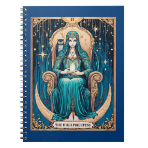 Tarotkaart, de Hogepriesteres 2 Notitieboek