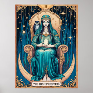 Tarotkaart, de Hogepriesteres 2 Poster