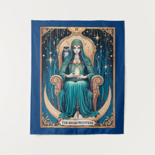Tarotkaart, de Hogepriesteres 2 Wandkleed