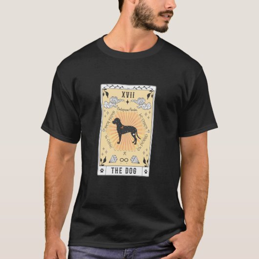 Tarotkaart De Hond Portugese Pointer Hemelruimte T-shirt (Voorkant)