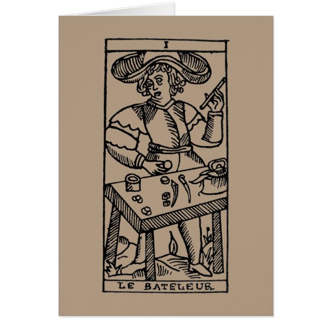 Tarotkaart: De jongler (Voorkant)