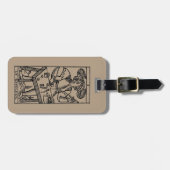 Tarotkaart: De jongler Bagagelabel (Voorkant horizontaal)