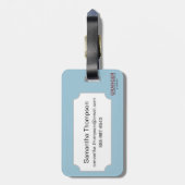 Tarotkaart: De keizer Bagagelabel (Achterkant verticaal)