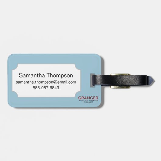 Tarotkaart: De keizer Bagagelabel (Achterkant horizontaal)