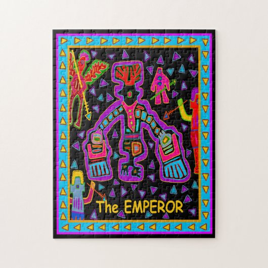 TAROTKAART - DE KEIZER LEGPUZZEL (Verticaal)