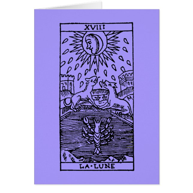 Tarotkaart: De maan (Voorkant)
