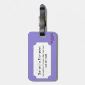 Tarotkaart: De maan Bagagelabel (Achterkant verticaal)