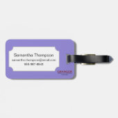 Tarotkaart: De maan Bagagelabel (Achterkant horizontaal)