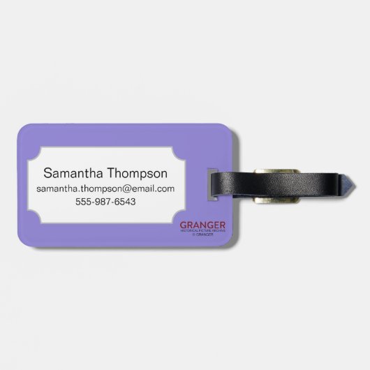 Tarotkaart: De maan Bagagelabel (Achterkant horizontaal)