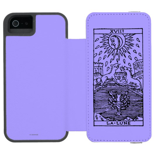 Tarotkaart: De maan Incipio iPhone Portemonnee Hoesje (Agenda Open)