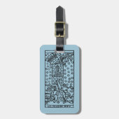 Tarotkaart: De Madhouse Bagagelabel (Voorkant verticaal)