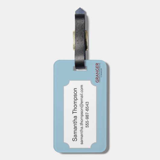 Tarotkaart: De Madhouse Bagagelabel (Achterkant verticaal)