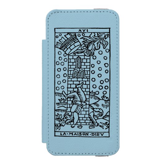 Tarotkaart: De Madhouse Incipio iPhone Portemonnee Hoesje (Voorkant Agenda)