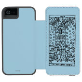 Tarotkaart: De Madhouse Incipio iPhone Portemonnee Hoesje (Agenda Open)