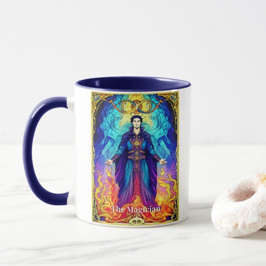 Tarotkaart De Magiër Mok (Met donut)
