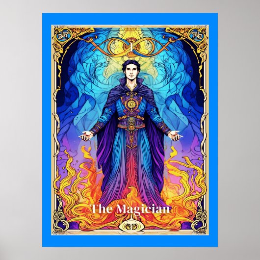 Tarotkaart De Magiër Poster (Voorkant)
