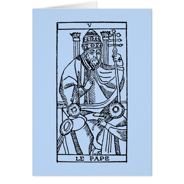 Tarotkaart: De paus (Voorkant)