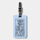 Tarotkaart: De paus Bagagelabel (Voorkant verticaal)