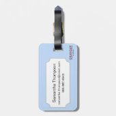 Tarotkaart: De paus Bagagelabel (Achterkant verticaal)