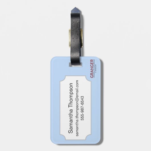 Tarotkaart: De paus Bagagelabel (Achterkant verticaal)