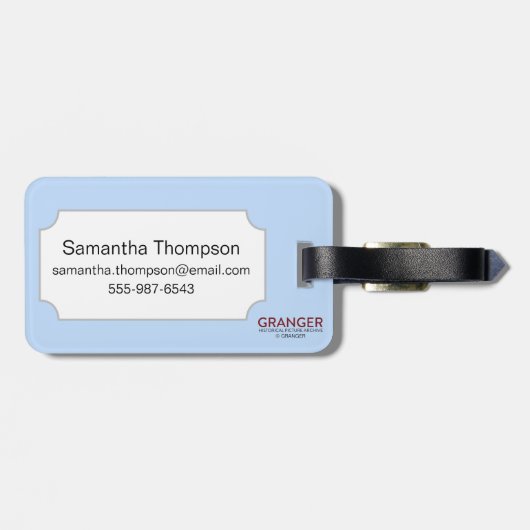 Tarotkaart: De paus Bagagelabel (Achterkant horizontaal)