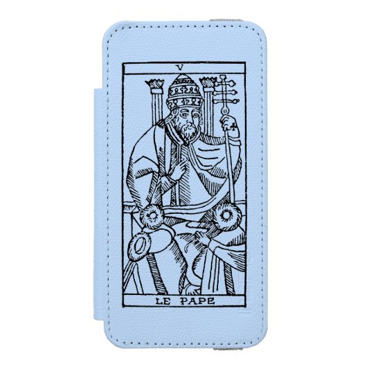 Tarotkaart: De paus Incipio iPhone Portemonnee Hoesje (Voorkant Agenda)