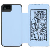 Tarotkaart: De paus Incipio iPhone Portemonnee Hoesje (Agenda Open)