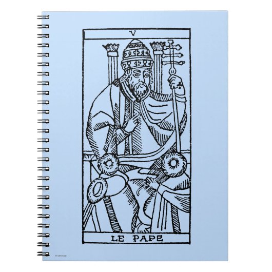 Tarotkaart: De paus Notitieboek (Voorkant)