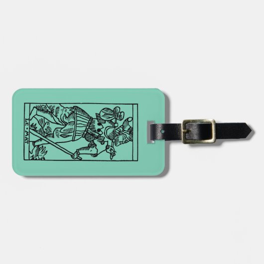 Tarotkaart: De pool Bagagelabel (Voorkant horizontaal)