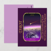 Tarotkaart - De ster Briefkaart (Voorkant / Achterkant)