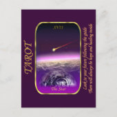 Tarotkaart - De ster Briefkaart (Voorkant)