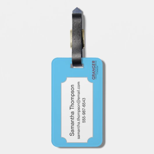 Tarotkaart: De sterren Bagagelabel (Achterkant verticaal)