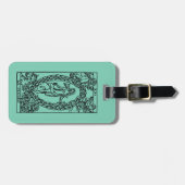 Tarotkaart: De wereld Bagagelabel (Voorkant horizontaal)