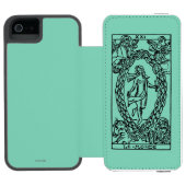 Tarotkaart: De wereld Incipio iPhone Portemonnee Hoesje (Agenda Open)