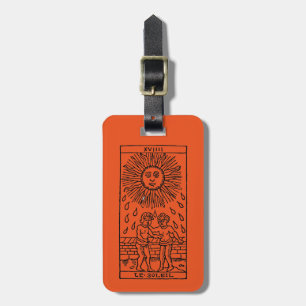 Tarotkaart: De zon Bagagelabel